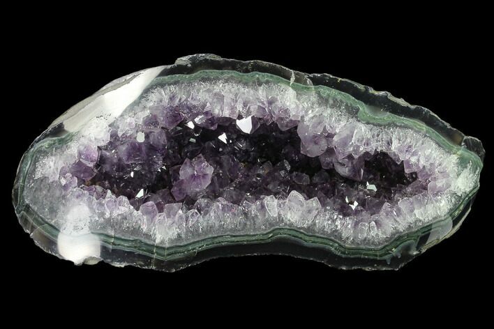 Wide, Purple Amethyst Geode - Uruguay #135352